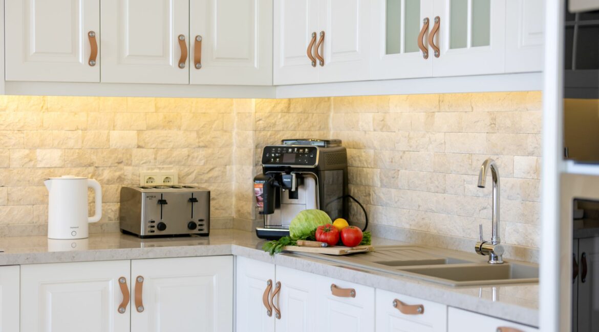 Villa Oasis Kalkan bright and airy kitchen