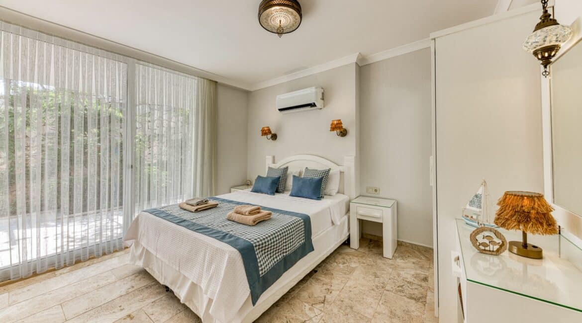 Villa Oasis Kalkan double bedroom groun floor rear of the property