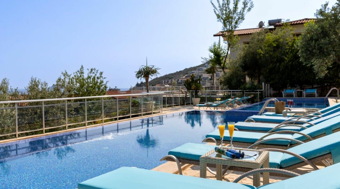 Villa Oasis Kalkan enormous outside spaces for relaxing and unwinding