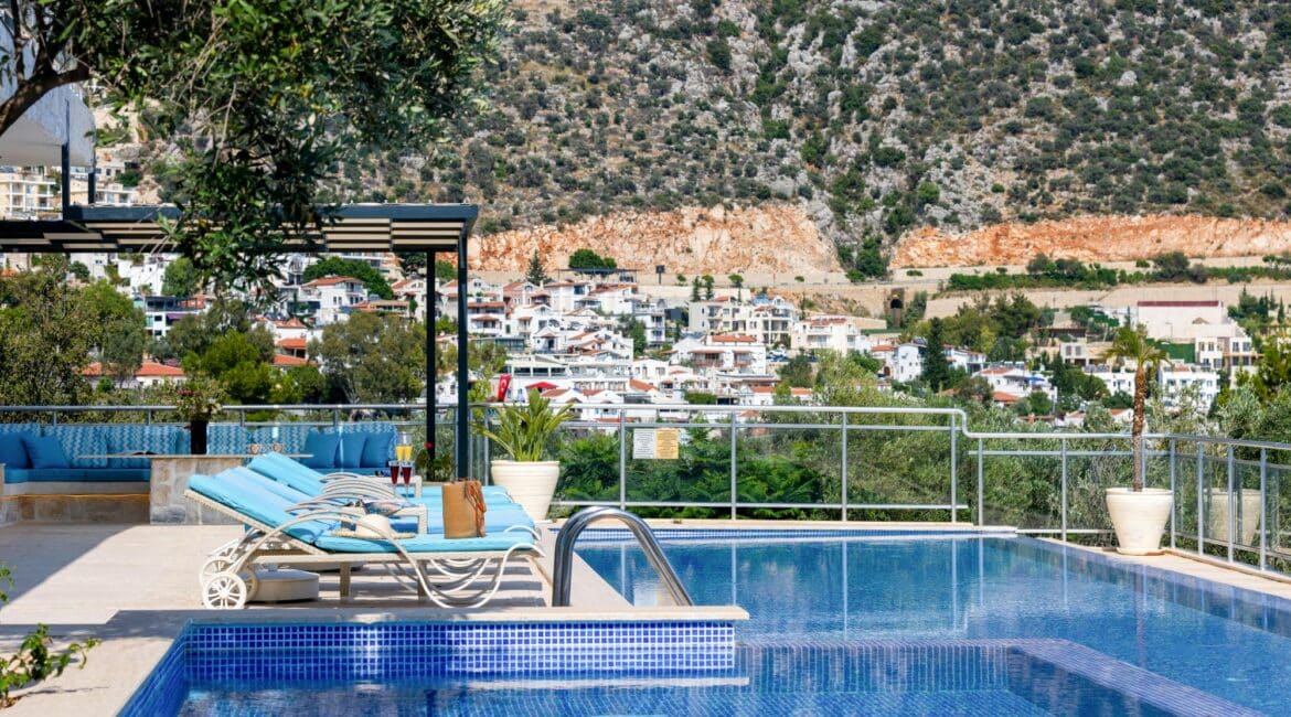 Villa Oasis Kalkan in land views against a rocky backdrop
