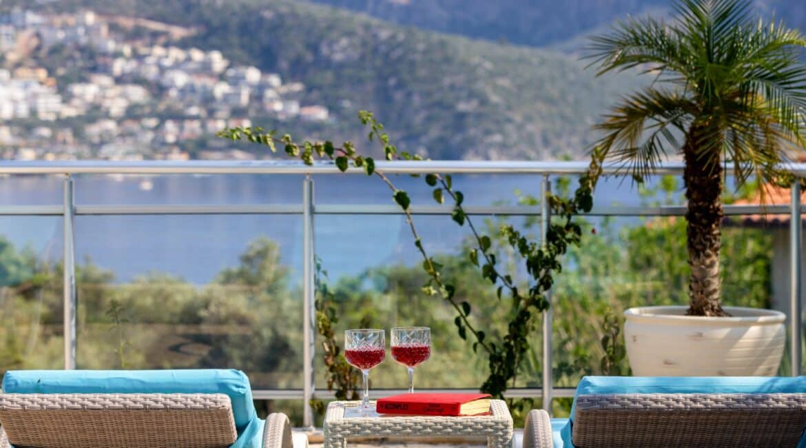 Villa Oasis Kalkan swimming pool and bay views