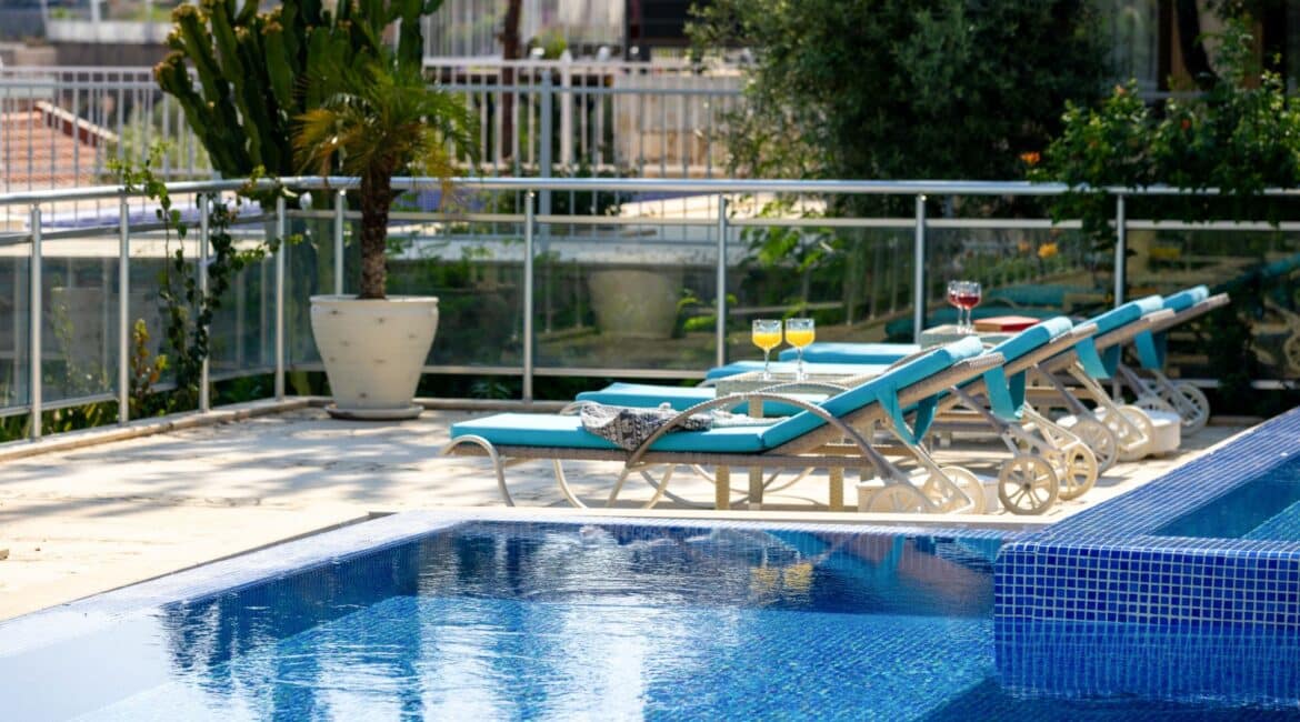Villa Oasis Kalkan wonderful outside spaces for loafing and lounging