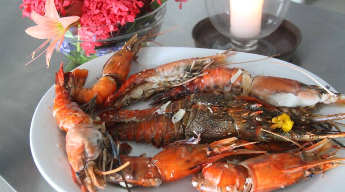 Coco Tangalla Hotel near Tangalle, Sri Lanka – freshly cooked seafood dish showcasing local flavours and vibrant presentation