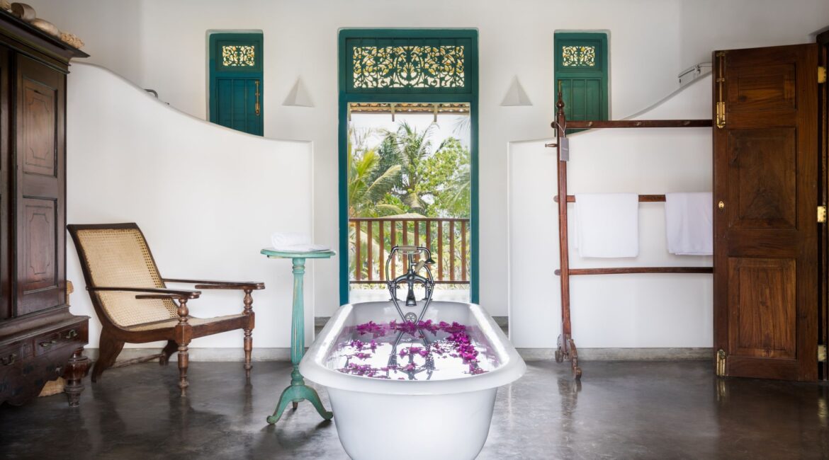 The Last House Tangalle Sri Lanka Cinnamon Hill Master Suite large bathroom