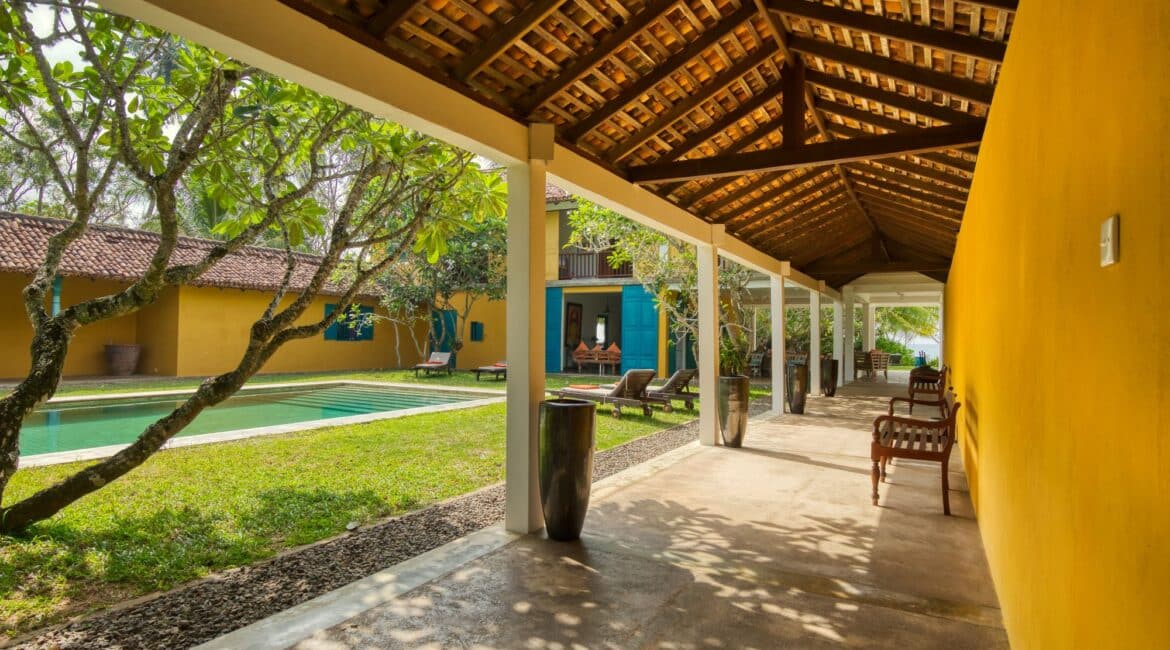 The Last House Tangalle Sri Lanka walled gardens and stunning swimming pool