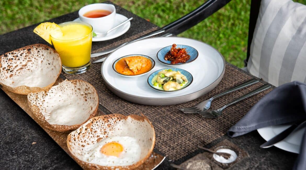 The Wallawwa Sri Lanka delicious hoppers breakfast