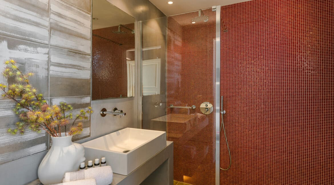 Villa Agapi contemporary bathroom Braunis Horio Kefalonia