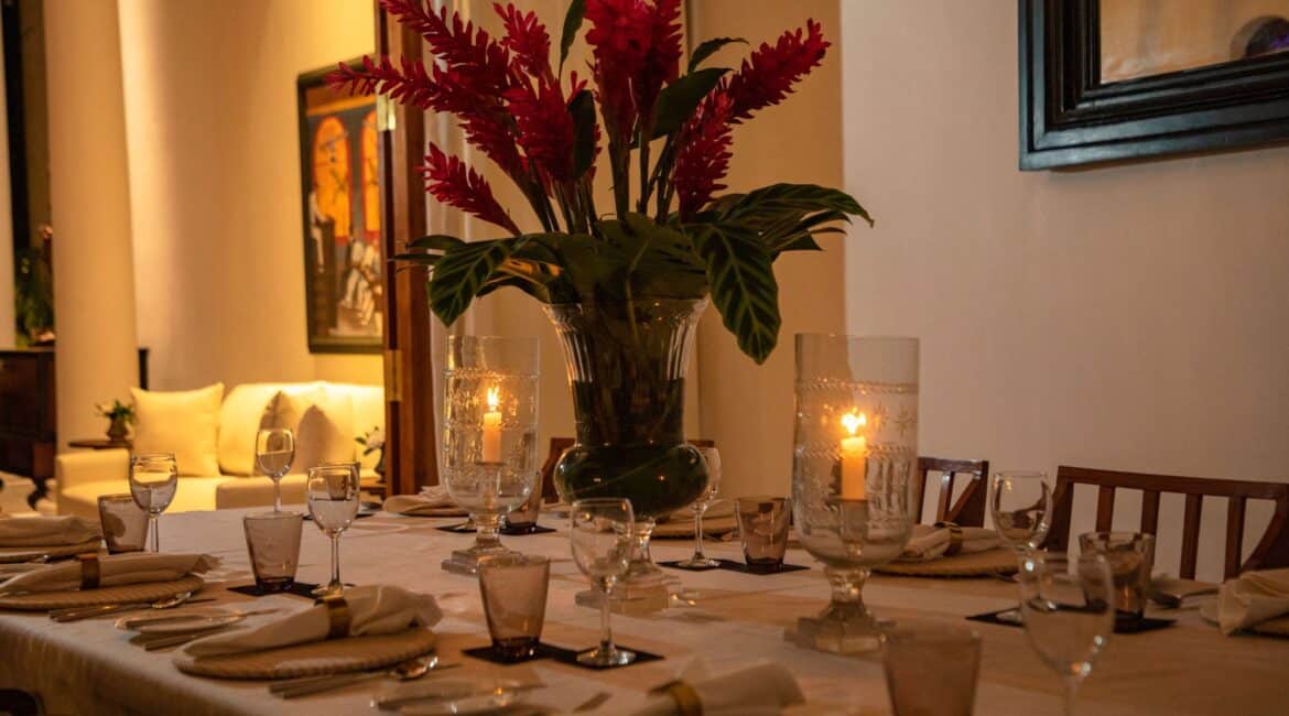 Landesi Galle Fort Sri Lanka – stylish indoor dining area with elegant heritage design