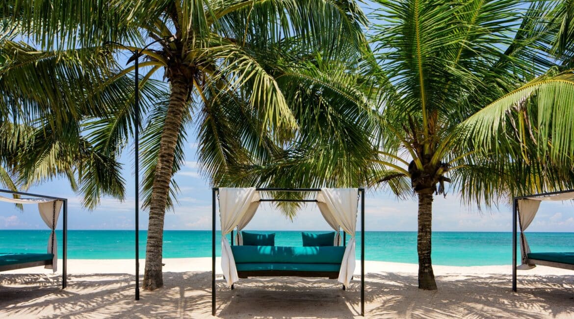 Lantern Boutique Hotel, Mirissa Sri Lanka cabana on the beach stunning Indian Ocean Views