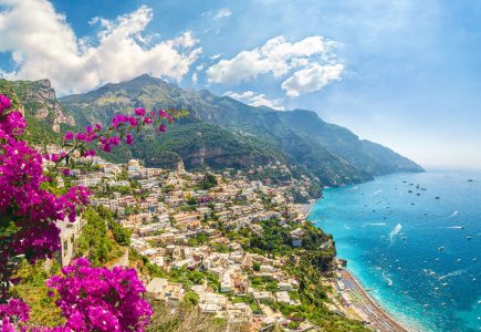 Amalfi Coast shore and sea