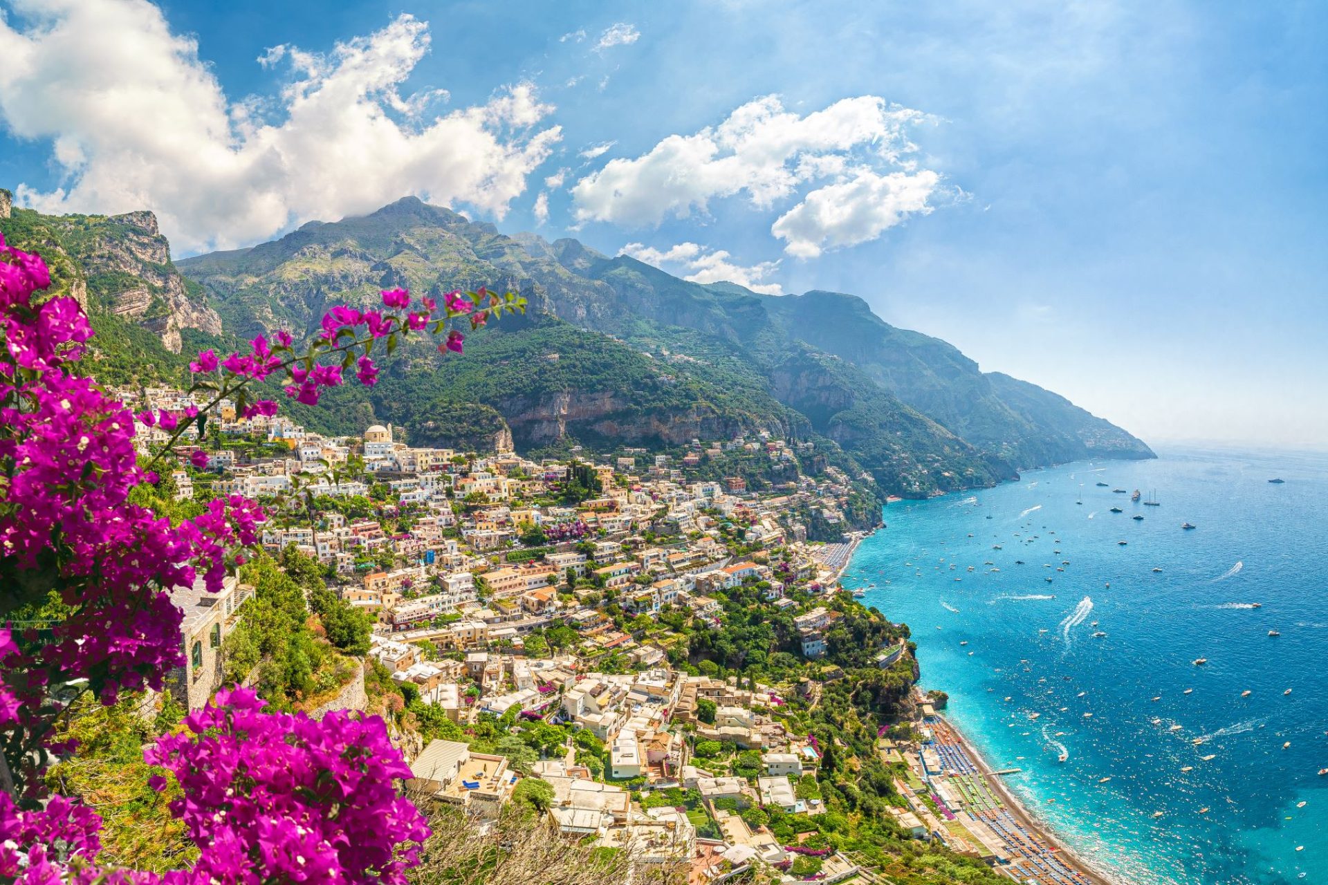 Amalfi Coast shore and sea