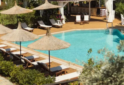 Boho Garden Selimiye swimming pool and gardens