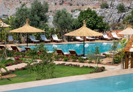 Boho Garden Swimming Pool and Mountain View