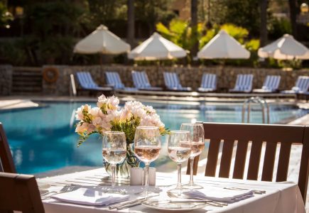 Cala Sant Vicenc glorious poolside lunches