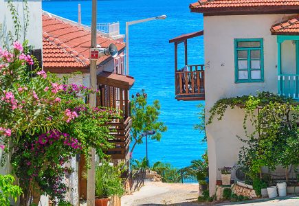 Lovely original balconies in Kalkan old town