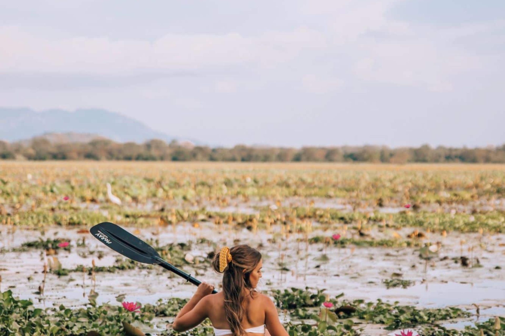 On-site kayaking experience at Uga Ulagalla, Sri Lanka – peaceful outdoor activity in the heart of the Cultural Triangle.