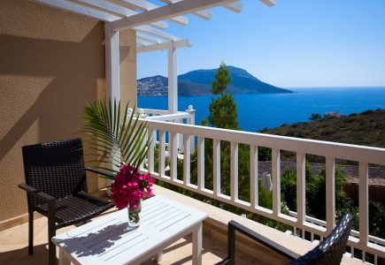 Likya Residence Balcony and sea views of 209