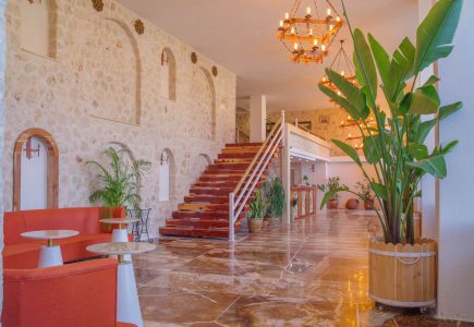 Likya Residence staircase to first floor rooms