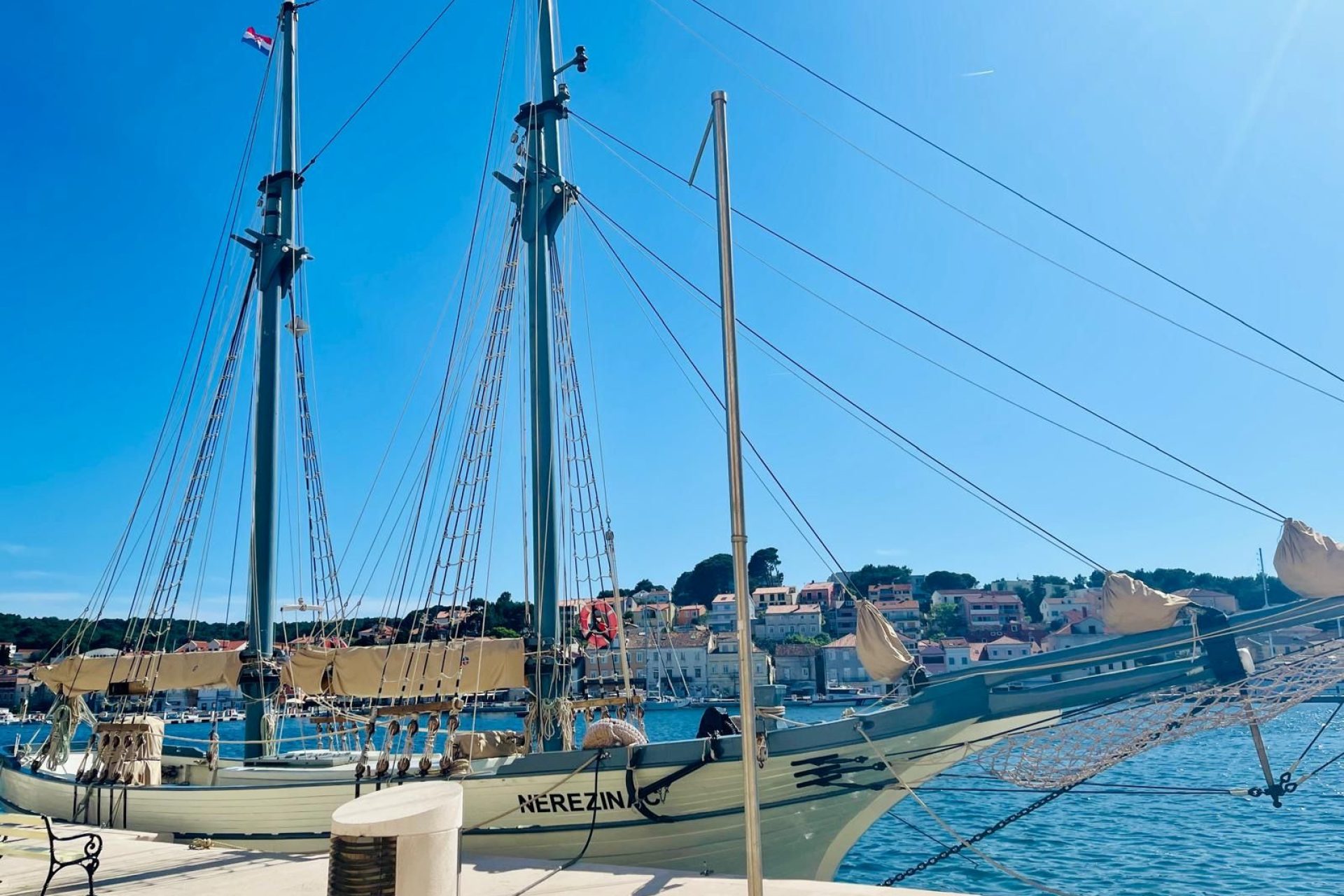Mali Losinj Croatia busy with boats
