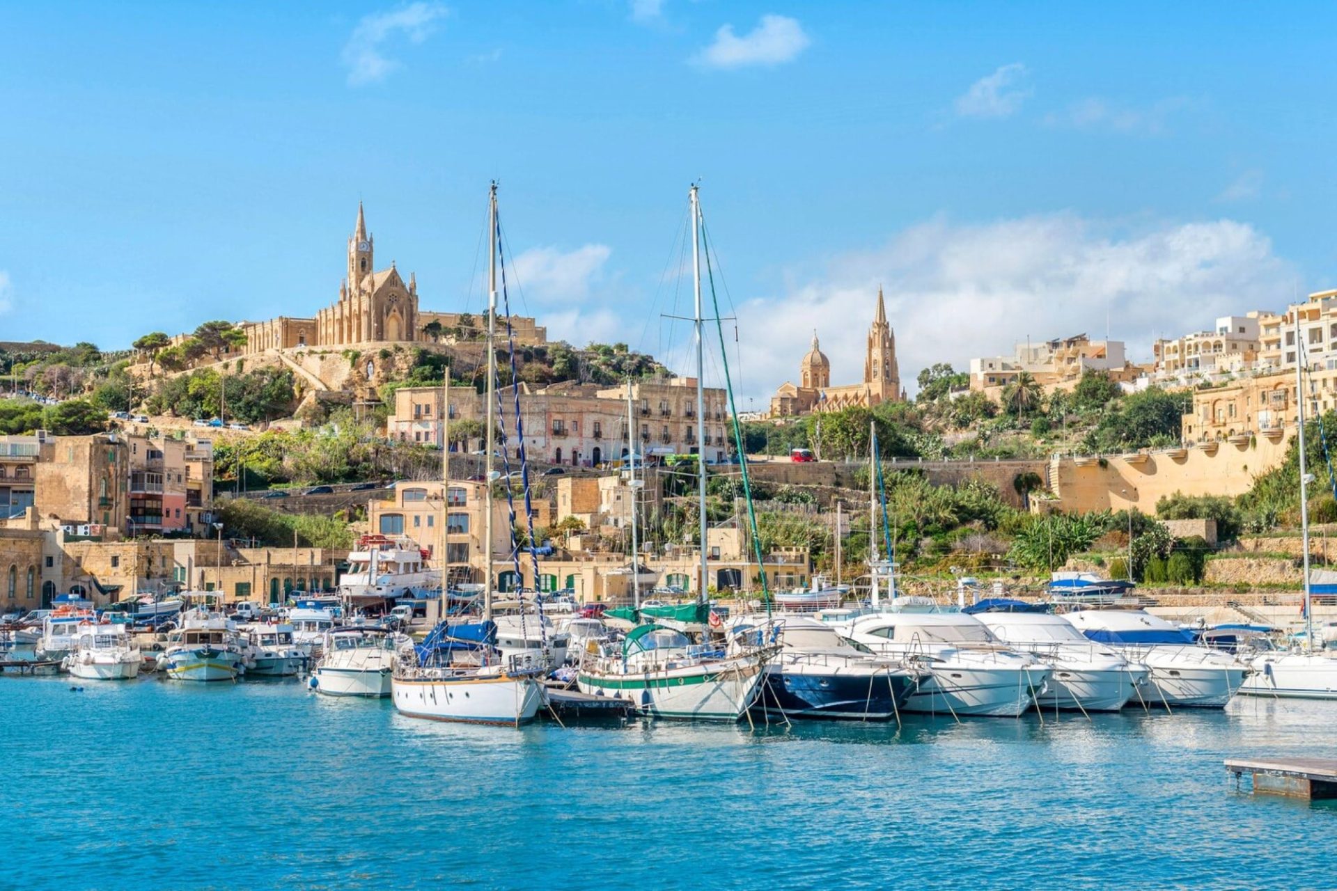Mgarr Harbour in Gozo