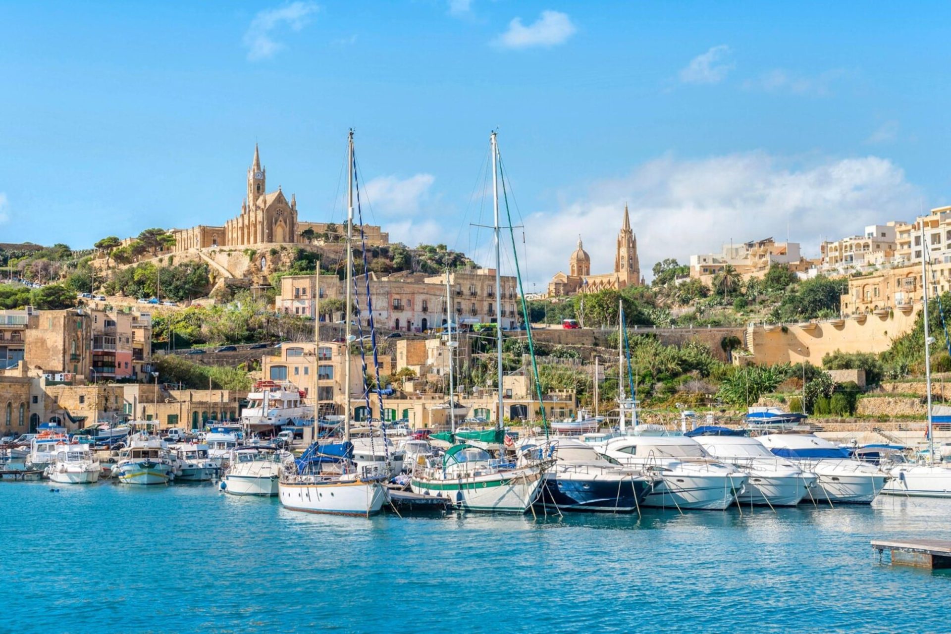 Mgarr Harbour in Gozo