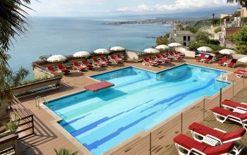 Monte Tauro Hotel's beautiful pool with amazing views