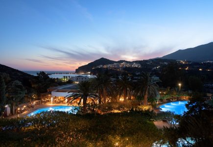 Paralos Irini Mare Agia Galini Crete bautiful setting sea views and dreamy pools