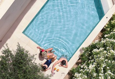 Paralos Irini Mare Agia Galini Crete beautiful peaceful pool surrounded by nature