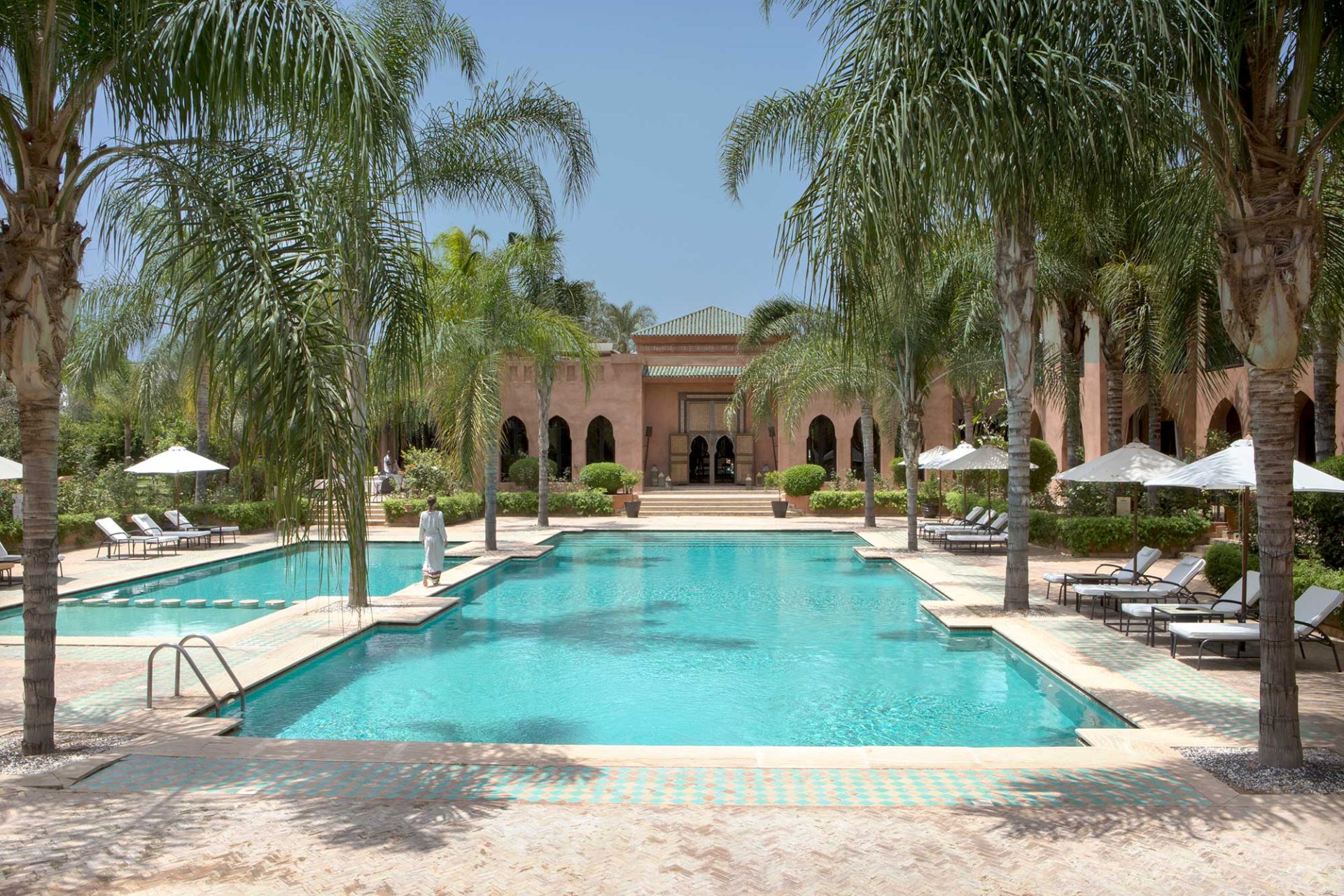 Beautiful pools at Palais Aziza and Spa