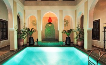 Pool and courtyard at Riad Hikaya