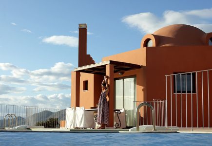 Private pool of Luxury two bedroom villa at Domes of Elounda