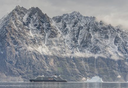 Seabourn Pursuit and glorious terrain