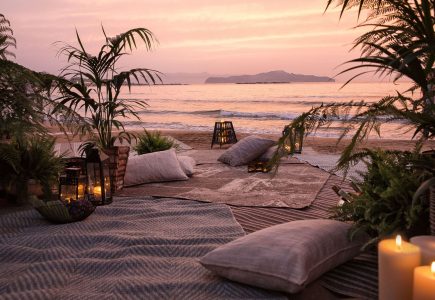 Sunset by the Beach at Domes of Corfu