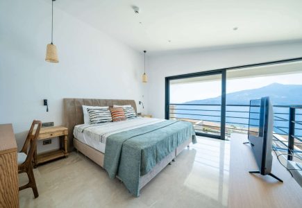 The Lures Villa Bedroom and sea views