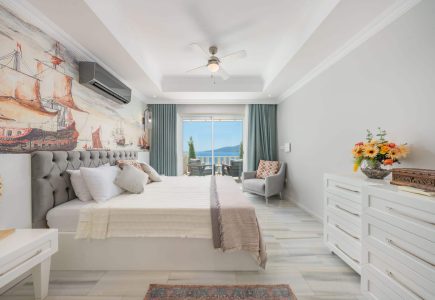Villa La Vie Bedroom 1 Double with furnished balcony