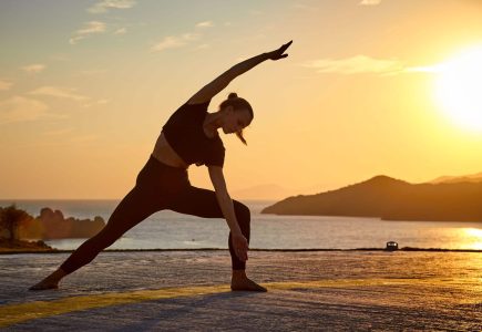 Yoga with stunning sea views