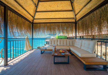 cabana and sea view