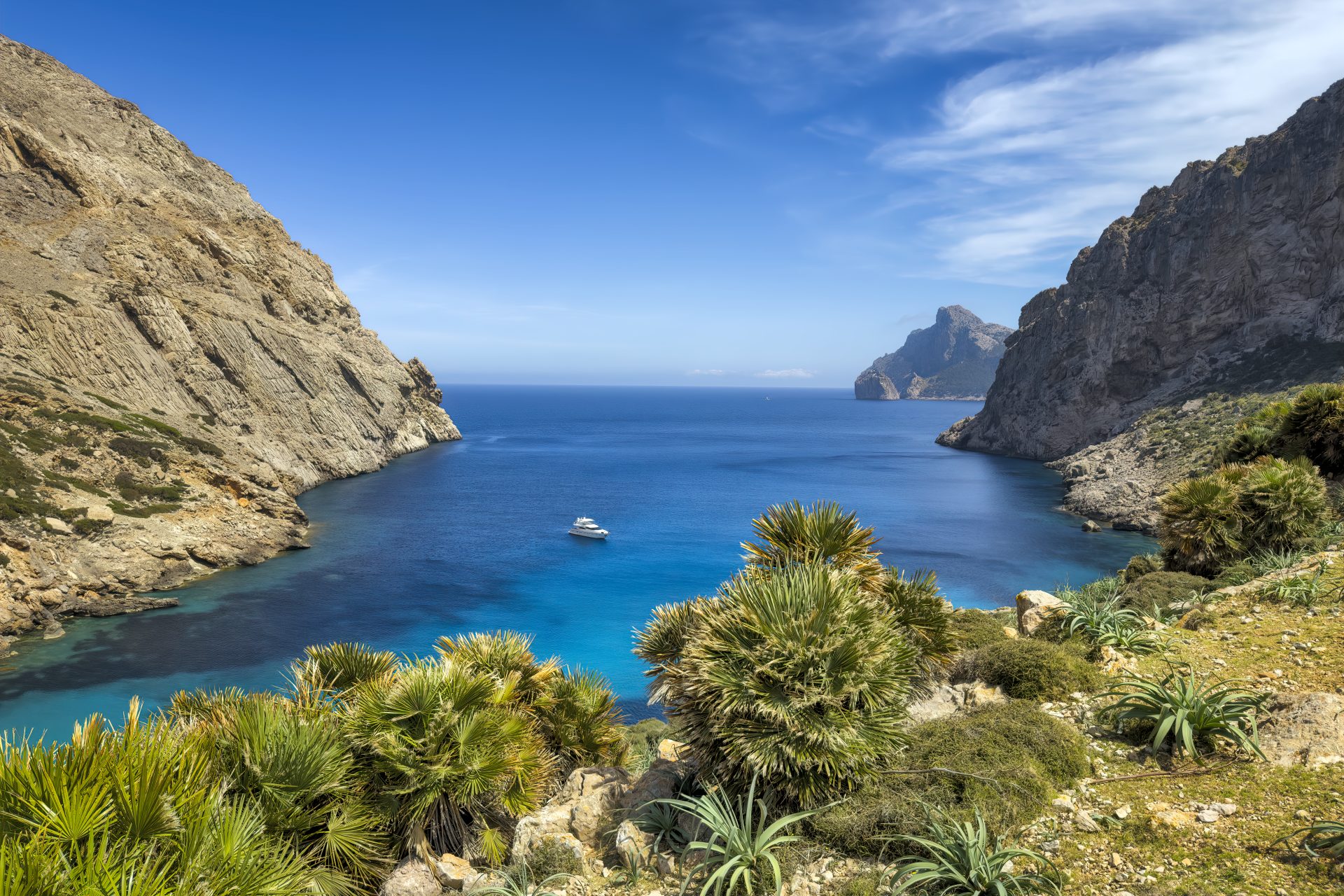 Cala Bóquer, a secluded pebble bay on Mallorca’s northwest coast
