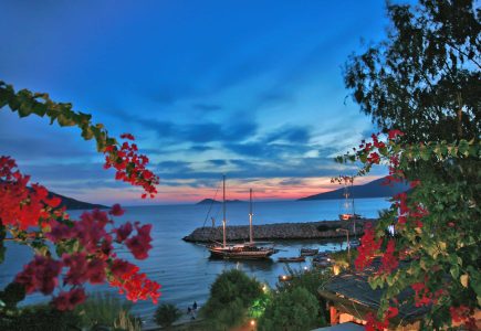 Sunset in Kalkan harbour