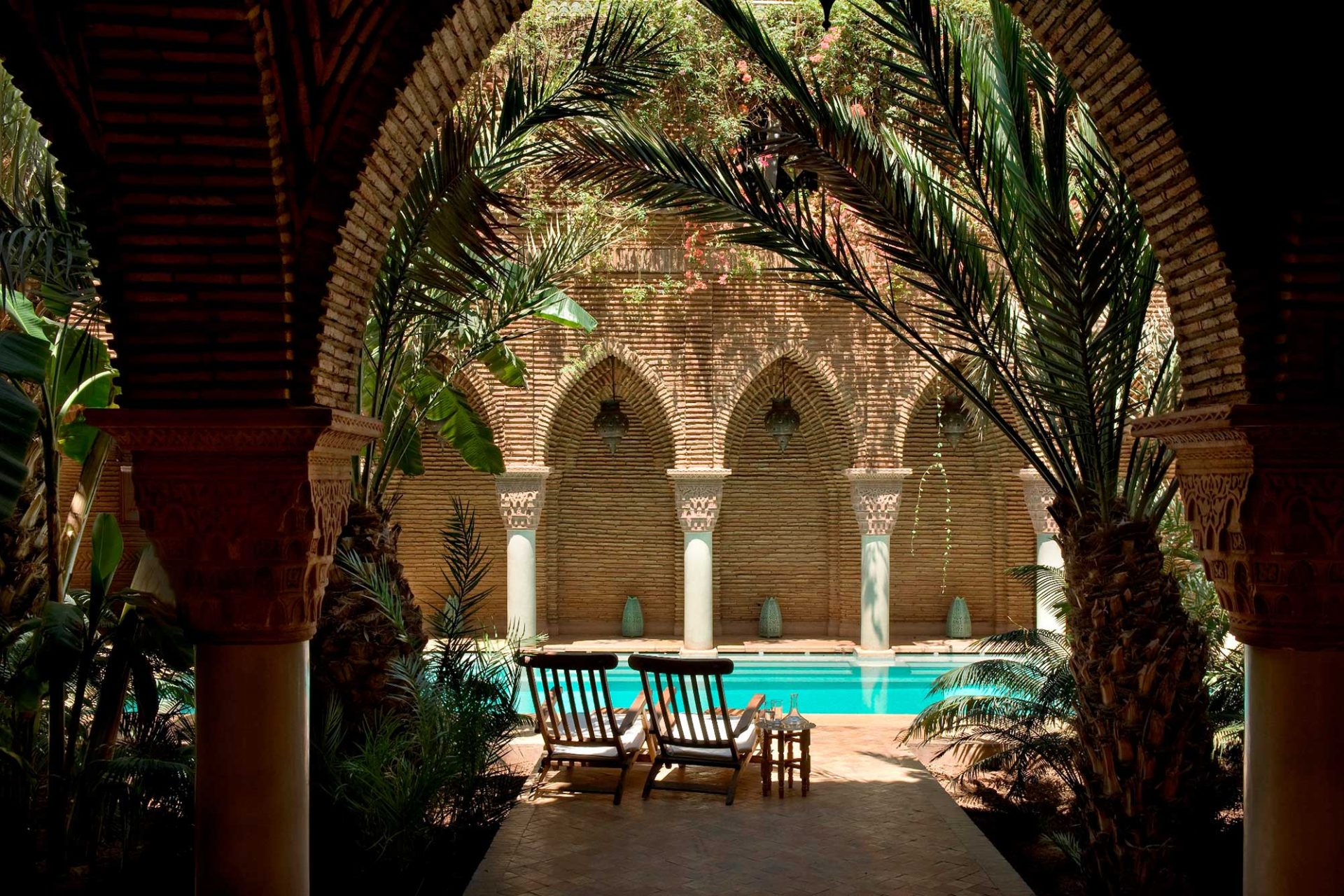 A beautiful pool in a riad in marrakesh