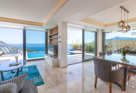 Villa Marvel lounge with sea views