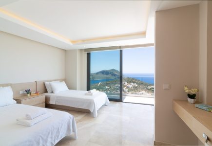 Villa Marvel twin bedroom with fantastic views